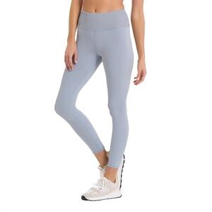 Vuori Studio Rib Leggings - Space Gray / Dusty Blue